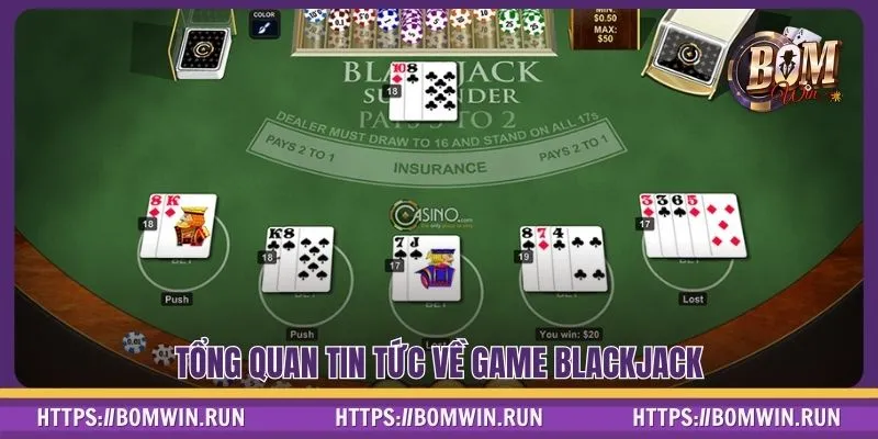 Tổng quan tin tức về game Blackjack hot hit