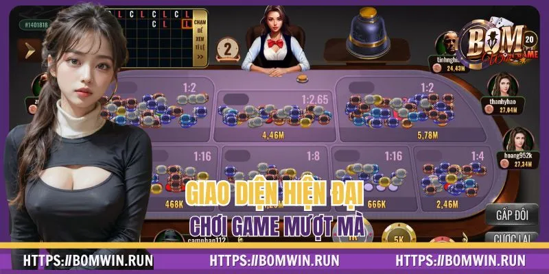 BOMWIN được đánh giá cao về giao diện mượt mà