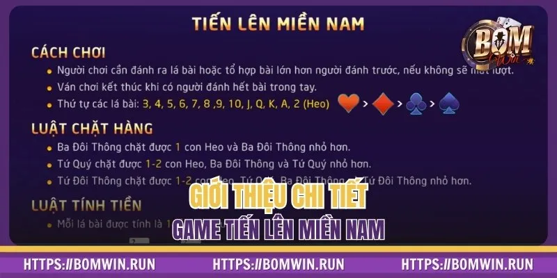 Giới thiệu chi tiết game tiến lên miền Nam